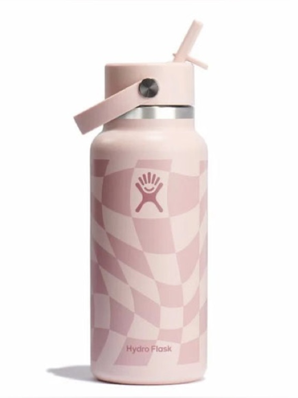 Hydro Flask Checkered Wide Mouth 32oz In Ecru